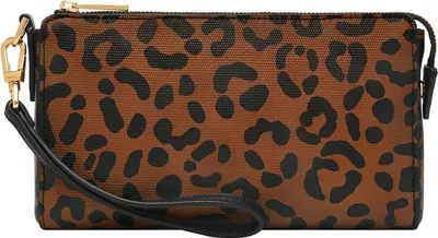 Produktbild von FOSSIL Handgelenktasche Utensilientasche Wristlet Leopard braun