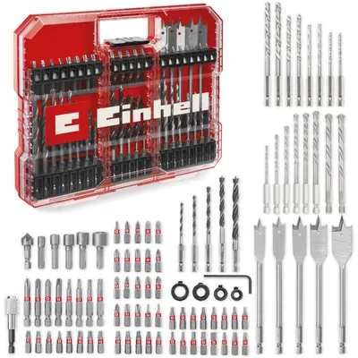 Produktbild von EINHELL XL-CASE Bit- & Bohrer-Set mit Aufbewahrung, 95-teilig, Bohrer-