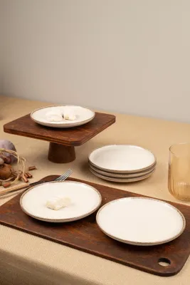 Produktbild von Hermia Concept, MOD19DUS6730P02, Kuchen-Servierset (6-teilig), Creme, 100 % PORZELLAN, 19 x 19 x 2 cm