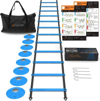 Produktbild von Fußball Trainingsset 6 m, Koordinationsleiter, 8 Hüte, für Kinder und Erwachsene