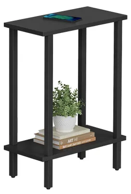 Image de Omgoods - Petite table d'appoint à 2 niveaux, idéale pour les petits espaces