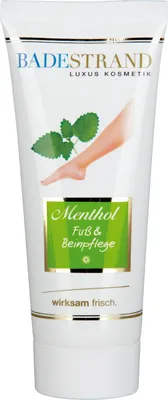 Produktbild von Badestrand - Menthol Fuß- und Beinpflege - 100ml Pflegecreme