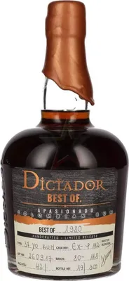 Produktbild von Dictador BEST OF 1980 APASIONADO Colombian Rum 37YO/260917/EX-P112 42 %  0,70 lt.