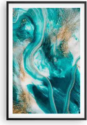 Produktbild von Gerahmtes Poster - Schwarzer Rahmen - Wasser Meer Ozean - 61x91,5 cm - Wand Bild - Wanddeko - Wandbilder - Kunstposter - Wandposter - Bilderrahmen - Bilder - Kunstdruck - P2BPA61x91-5108