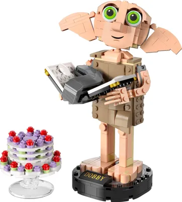 Produktbild von LEGO 76421 Harry Potter Dobby der Hauself Set, bewegliche ikonische Figur, Spielzeug, Schlafzimmer Accessoire & Deko, Charakter-Sammlung, Geschenk für Mädchen, Jungen, Teens und alle Fans ab 8 Jahren