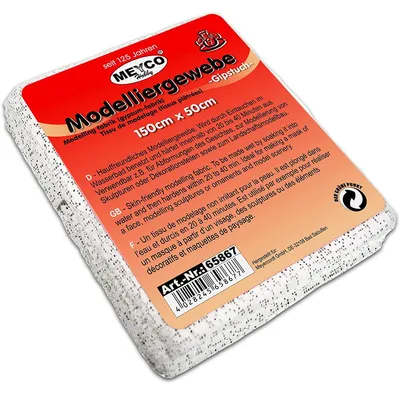 Produktbild von Meyco Gipsbinden Gipstuch zum Basteln Modelliergewebe 150cmx50cm