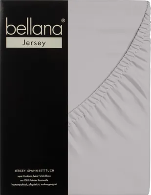 Produktbild von Bellana Jersey Spannbetttuch 140-160 x 200 cm silber 120g/m², 100% Baumwolle