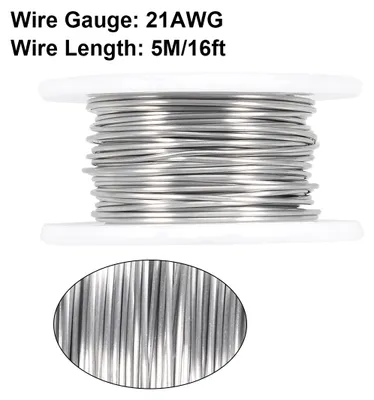 Produktbild von 0,7mm 21AWG Heizwiderstand Kabel Nichrome Dr?hte fš¹r Heizelemente 16ft