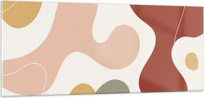 Produktbild von Bilder auf glas - Einteilig - Abstraktion Flecken Modern - 100x40cm - Glasbilder - Wandbilder - Bilder - Wanddekoration aus Glas - Glas Bilder - Wandbild auf Glas - GAB100x40-4439