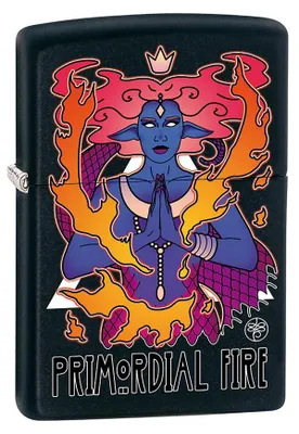 Obrázek produktu pro Zapalovač Zippo, odolný proti větru, model 22A005, pánský, kovový, černý