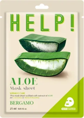 Produktbild von BERGAMO - HELP! Aloe Mask Sheet, 25ml