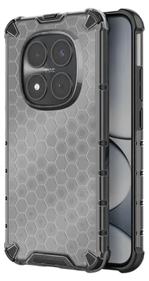 Zdjęcie produktu dla Avizar, wzmocnione etui o strukturze plastra miodu do Redmi Note 15 Pro 5G, czarne