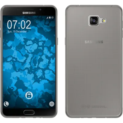 Produktbild von PhoneNatic Case kompatibel mit Samsung Galaxy A9 (2016) - grau Silikon Hülle Slimcase Cover