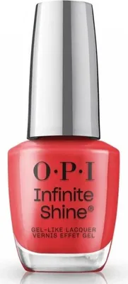 Produktbild von OPI Infinite Shine Cajun Shrimp, 15 ml, Rot, Cajun Shrimp, Färbung, Glanz, Flasche