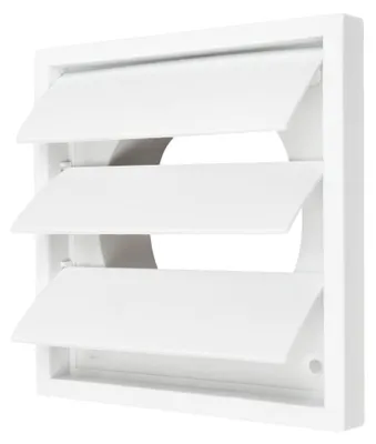 Image de Hotte d'extraction pour conduits de 100 mm, blanche, extracteur d'air, couvercle pour systèmes de ventilation (HVAC)
