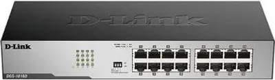 Zdjęcie produktu dla D-Link DGS-1016D/E, Nie zarządzany, Pełny dupleks, Możliwości montowania w stelażu