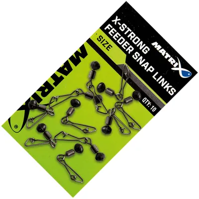 Produktbild von Matrix X-Strong Feeder Snap Links Size 12 10 Stück