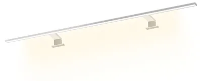 Produktbild von kalb | 120cm Spiegelleuchte Spectraline LED IP44 Badleuchte 18W 230V  warmweiß Silbergrau