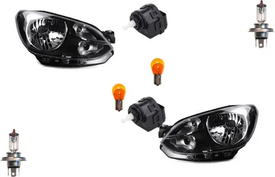 Zdjęcie produktu dla Johns, reflektory pasujące do VW Up! 12/11-06/16 z żarówkami lewa + prawa z przodu? silnik serwo