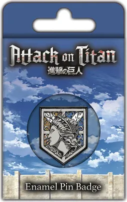 Image de Attack on Titan - Les Murs de Titan - Insigne, émail PM6402 (Taille unique) (Gris/Bleu/Jaune)