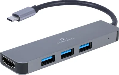 Immagine prodotto di gembird 3-Port USB Typ-C 2-in-1 Kombi Adapter (Hub+HDMI)