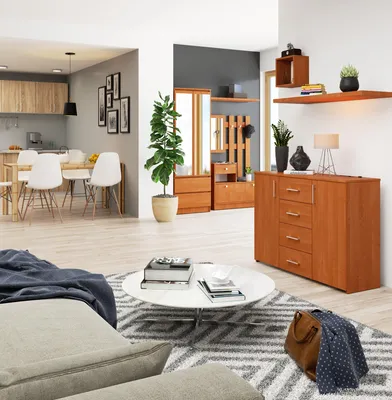 Produktbild von Akord Sideboard Aufbewahrungsmöbel - Praktisch Und Elegant 110X35X80 Cm