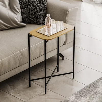 Immagine prodotto di Skye Decor, Shb-003, tavolino, 100 % LEGNO, nero, 40 x 26 x 56 cm