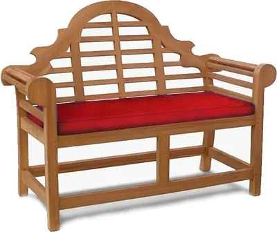 Produktbild von Teako Design Bankauflage Polyester 47 x 110 x 5 cm für Gartenbank Rot
