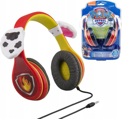Zdjęcie produktu dla ekids PW-140MA EKIDS Kopfhörer Paw Patrol Ohren  3,5mm Klinke rot/gelb