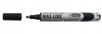 Produktbild von D.rect Permanentmarker Rundspitze Schwarz