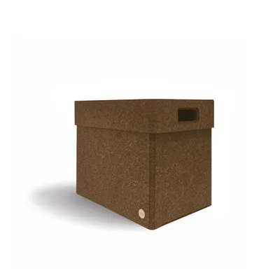 Produktbild von Aufbewahrungsbox CLASSIC Filz 44 x 30 x 35 cm mit Deckel in hellbraun meliert