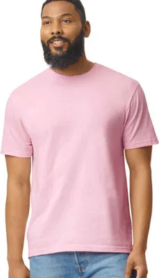 Image de Gildan Hommes SoftStyle Ringspun T-Shirt PC3385 (L) (Rose clair)