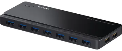Obrázok produktu pre TP-Link UH720, USB 3.2 Gen 1 (3.1 Gen 1) Micro-B, USB 3.2 Gen 1 (3.1 Gen 1) Type-A, 5000 Mbit/s, Čierna, 1 m, USB