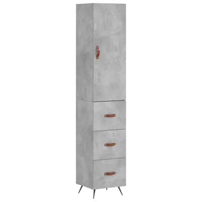 Produktbild von Highboard Betongrau 34,5x34x180 cm Holzwerkstoff