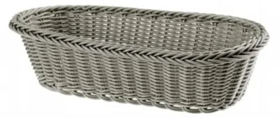 Immagine prodotto di Cestino allungato grigio intrecciato 7,5x30x15 cm