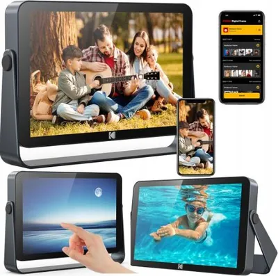 Zdjęcie produktu dla KODAK Cyfrowa ramka na zdjęcia 10 cali z Wi-Fi RWF-109, szara