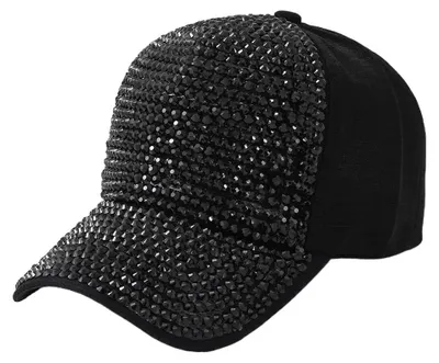 Image de Casquette de baseball scintillante avec des strass pour femmes