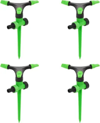 Obrázek produktu pro Rotační postřikovače 4 ks zelené a černé 16x13,5x25,5 cm ABS&PP