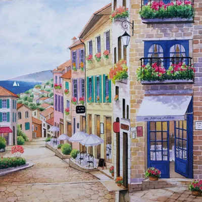 Produktbild von Servietten Papier 33x33cm 3-lagig Bistro in Frankreich 20 Stück