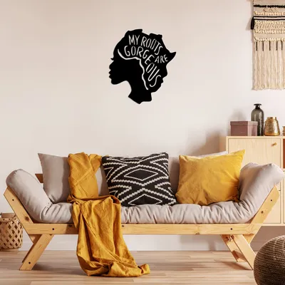 Produktbild von Wallity, My- TNL3122, Schwarz, Sonstige WohnNachbildungationen, 62 x 70 cm, 100% Metall (Dicke: 1