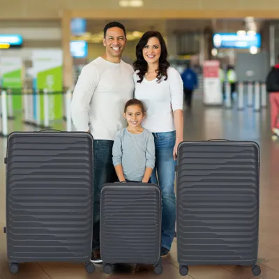 Image de Set de 3 Valises - JET LAG - DUBAI - Rigides - Noir