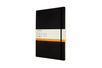 Produktbild von Moleskine 8053853602855, Einfarbig, Schwarz, A4, 192 Blätter, 70 g/m², Liniertes Papier