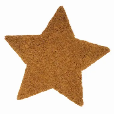Productafbeelding van KidsDepot vloerkleed, 100 cm x 95 cm, kleur: Isar, okergeel