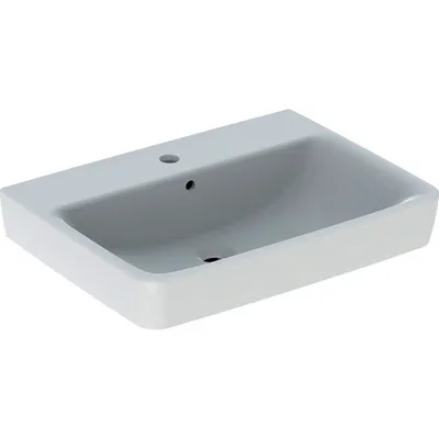 Produktbild von GEBERIT Waschtisch Renova Plan 65 cm weiß mit KeraTect® Spezialglasur 501640008