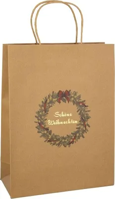 Produktbild von Geschenktasche - Schöne Weihnachten - ca. 25 x 11 x 33 cm - 1 Stück