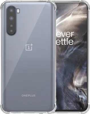 A transparent phone case is shown on a phone.