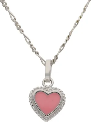 Produktbild von JuwelmaLux Kinder Anhänger 925/000 Sterling Silber Herz rosa emailliert JL10-02-3099