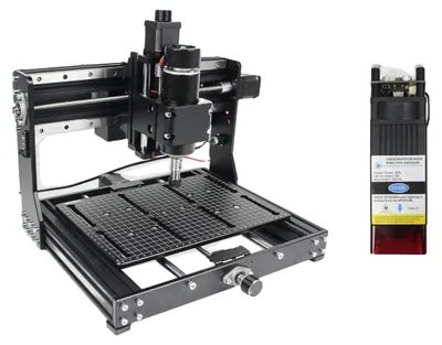 Obrázek produktu pro CNC frézka na dřevo, vřeteno 500 W, řídicí systém GRBL, doplněno laserem FÜGE 20 W