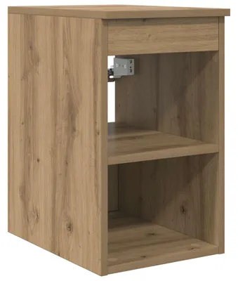 Image de Armoire de salle de bain vidaXL « Artisan » en chêne, 30 x 44,5 x 50 cm