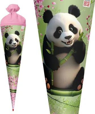 Immagine prodotto di ROTH 677549 ROTH Schultüte "Panda", rund, 700 mm